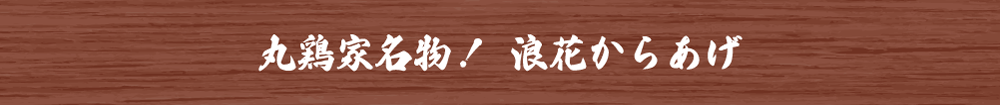 丸鶏家名物!浪花からあげ 丸鶏家名物!浪花からあげ